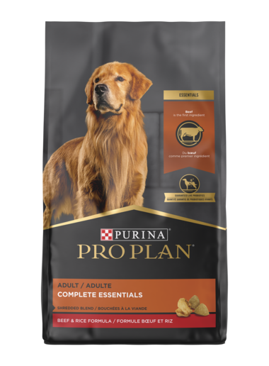 Purina Pro Plan - All Breeds， Adult Dog Shredded Blend Beef and Rice Rec