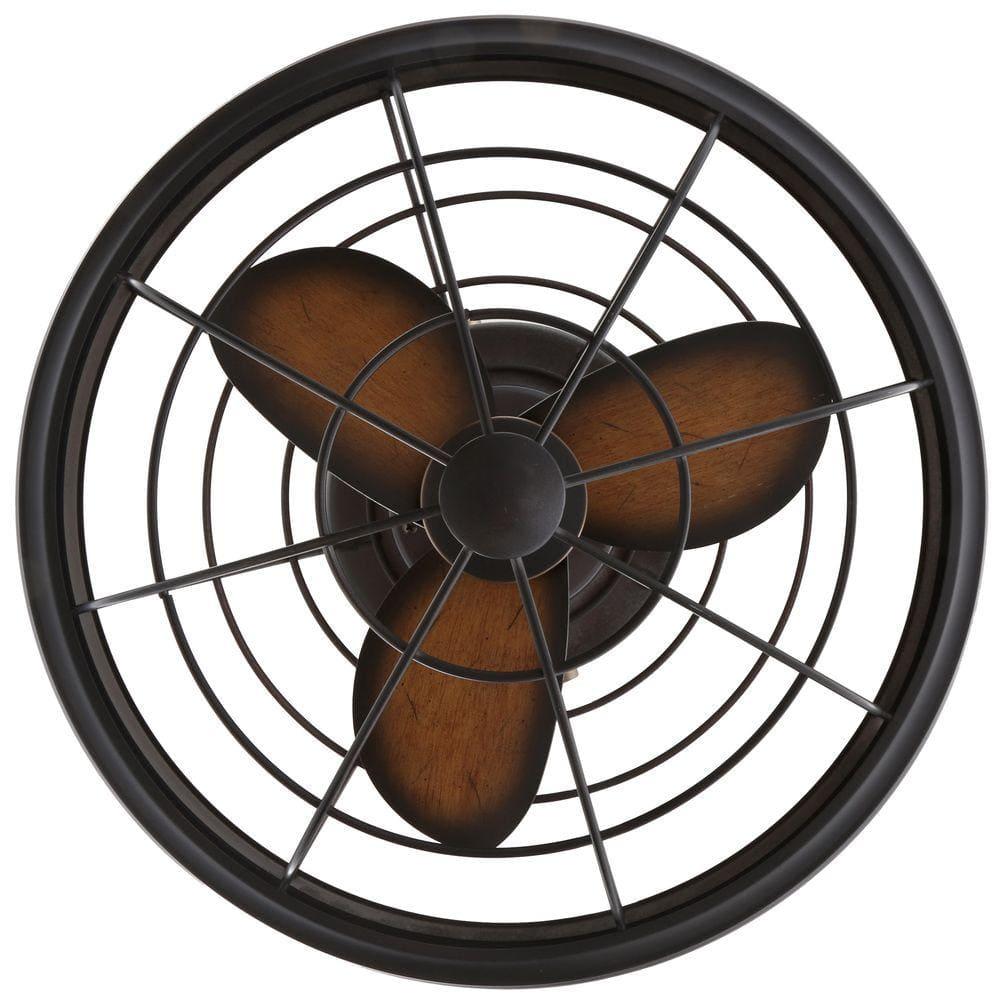 Home Decorators Collection Bentley II 18 in IndoorOutdoor Tarnished Bronze Oscillating Ceiling Fan with Wall Control