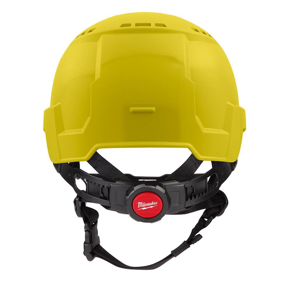 MW Yellow Front Brim Vented Safety Helmet with BOLT Class C 48-73-1322 from MW