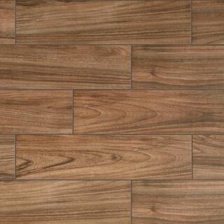 Daltile Baker Wood Walnut 6 in. x 24 in. Glazed Porcelain Floor and Wall Tile (392.85 sq. ft.Pallet) BK10624HDPL1PR