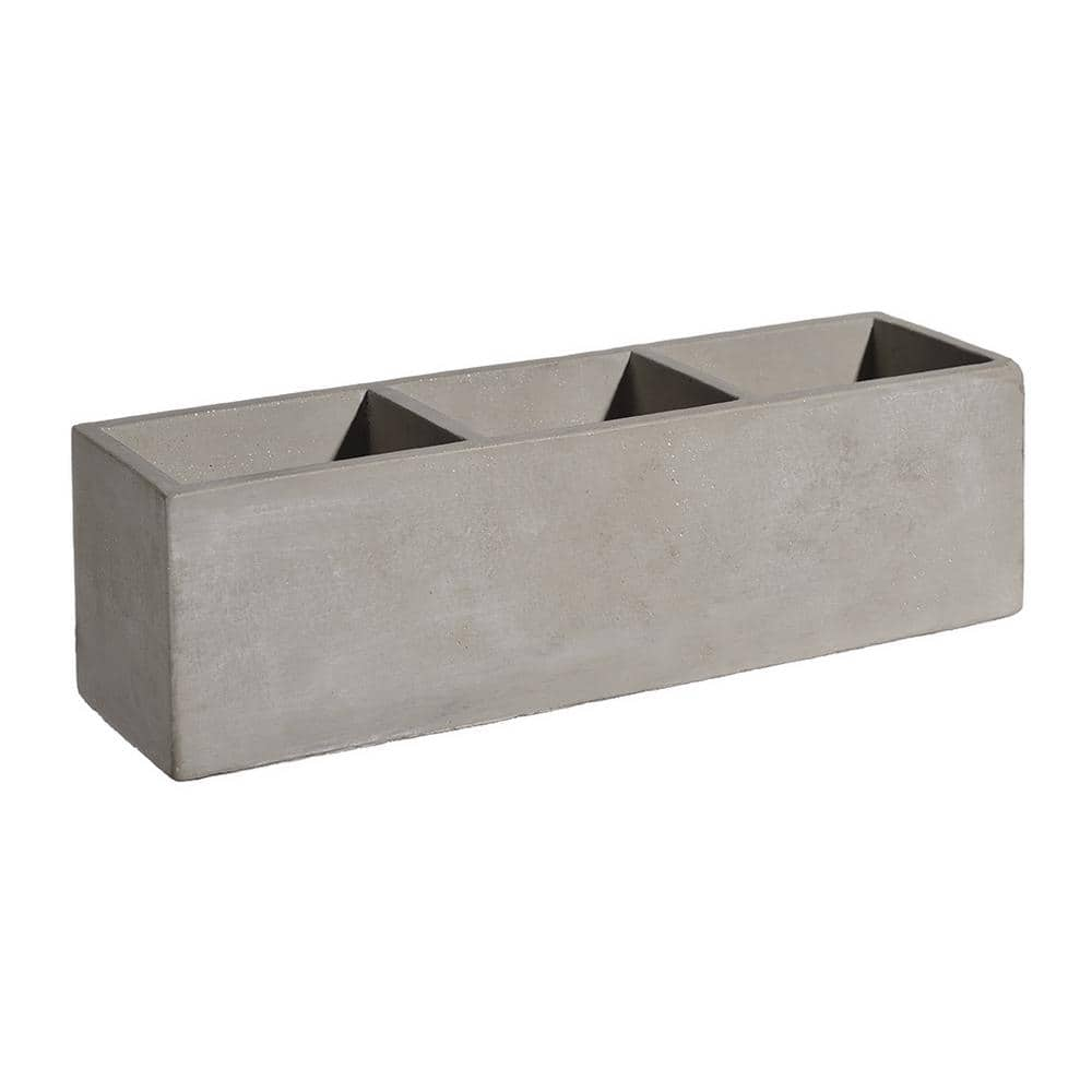 Tuscan 12 in. Concrete Trio Planter HD1147-102