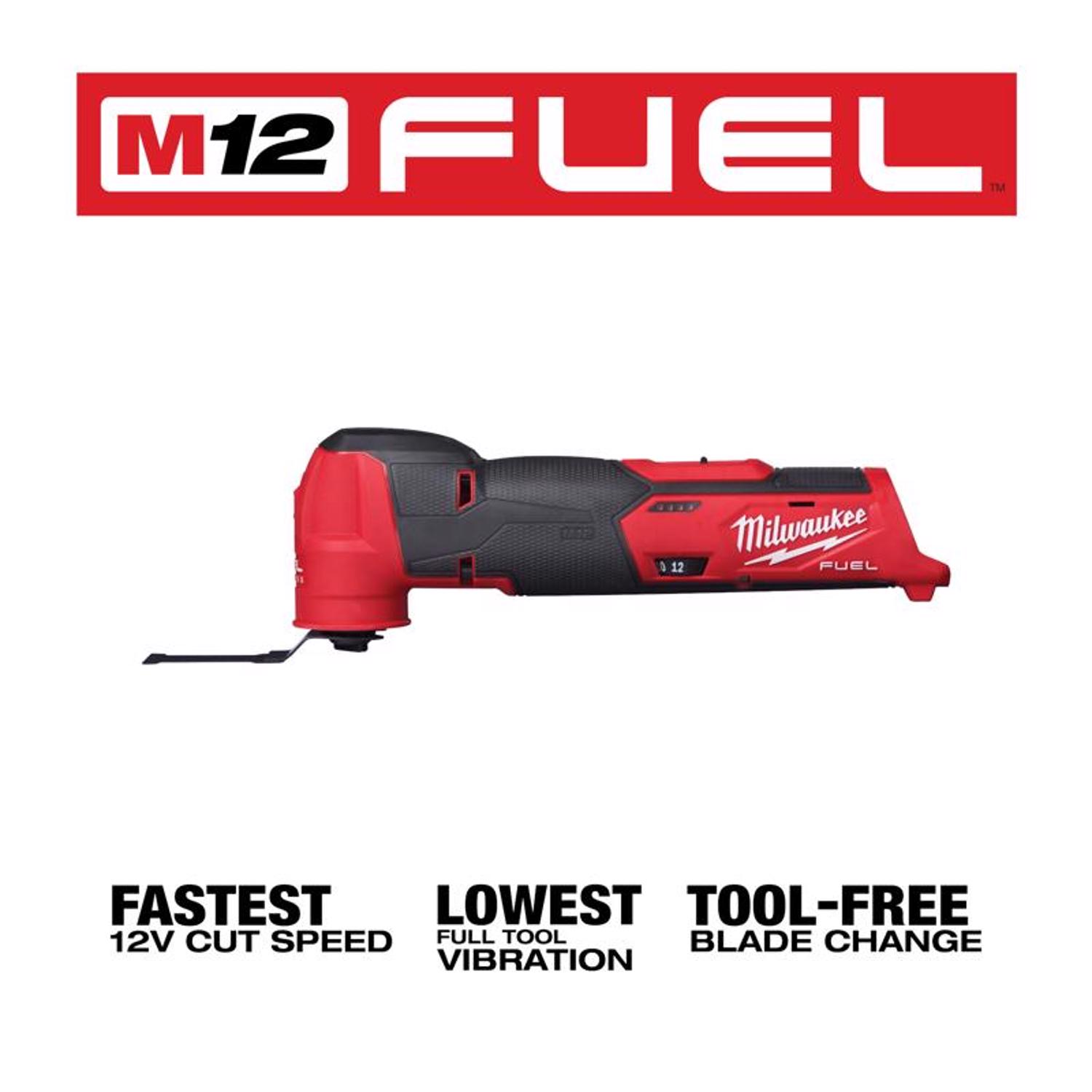 MW M12 Fuel 2.5 amps 12 V Cordless Oscillating Multi-Tool Kit