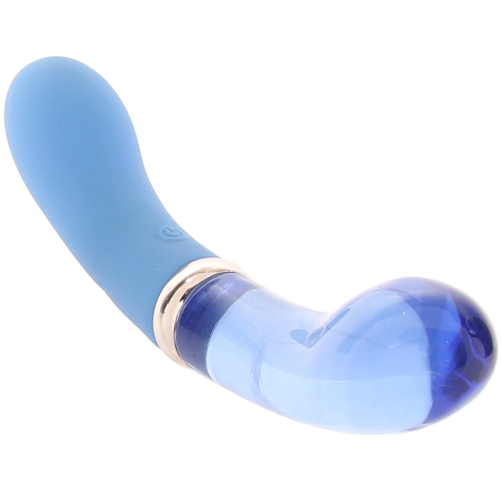 Prisms Bleu Dual Ended Silicone and Glass G-Vibe