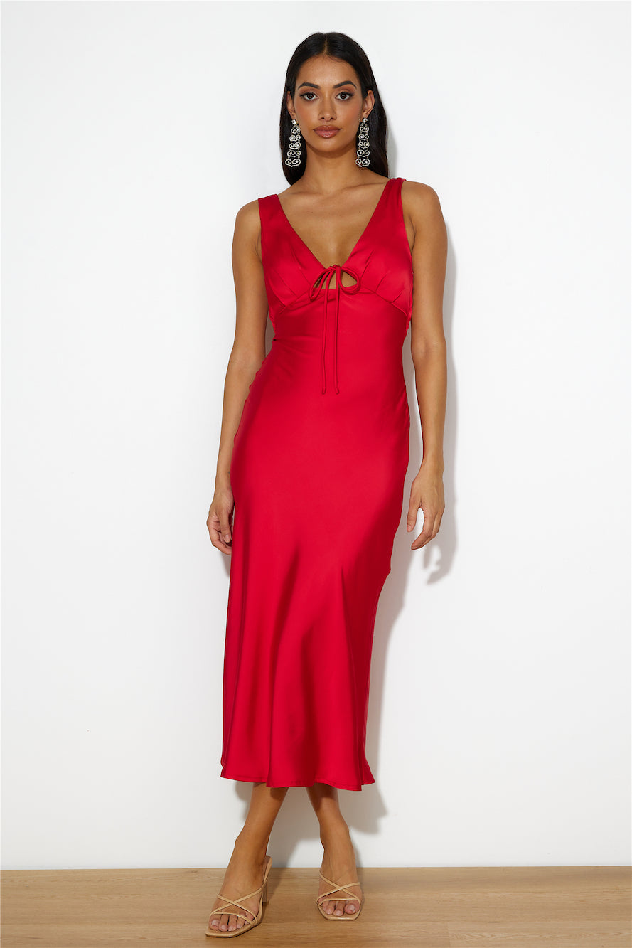 Love To Amaze Midi Dress Red