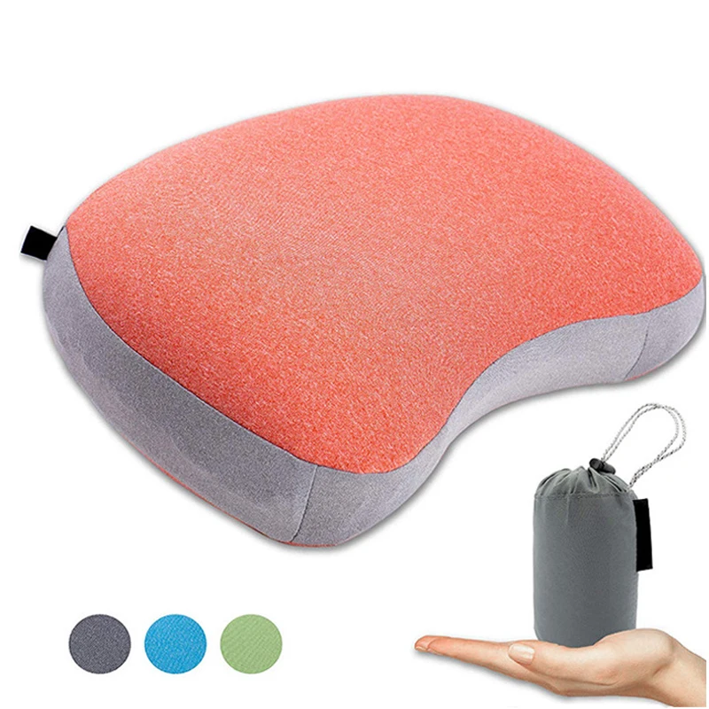 Outdoor TPU Pillow For Sleeping Inflatable Travel Lightweight Portable Folding Camping Air Pillow