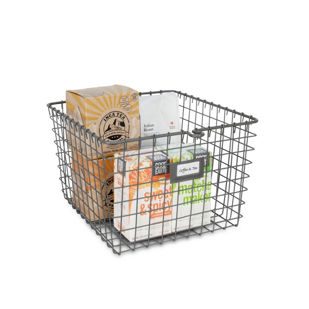 Spectrum Diversified Medium Storage Basket Dark Gray