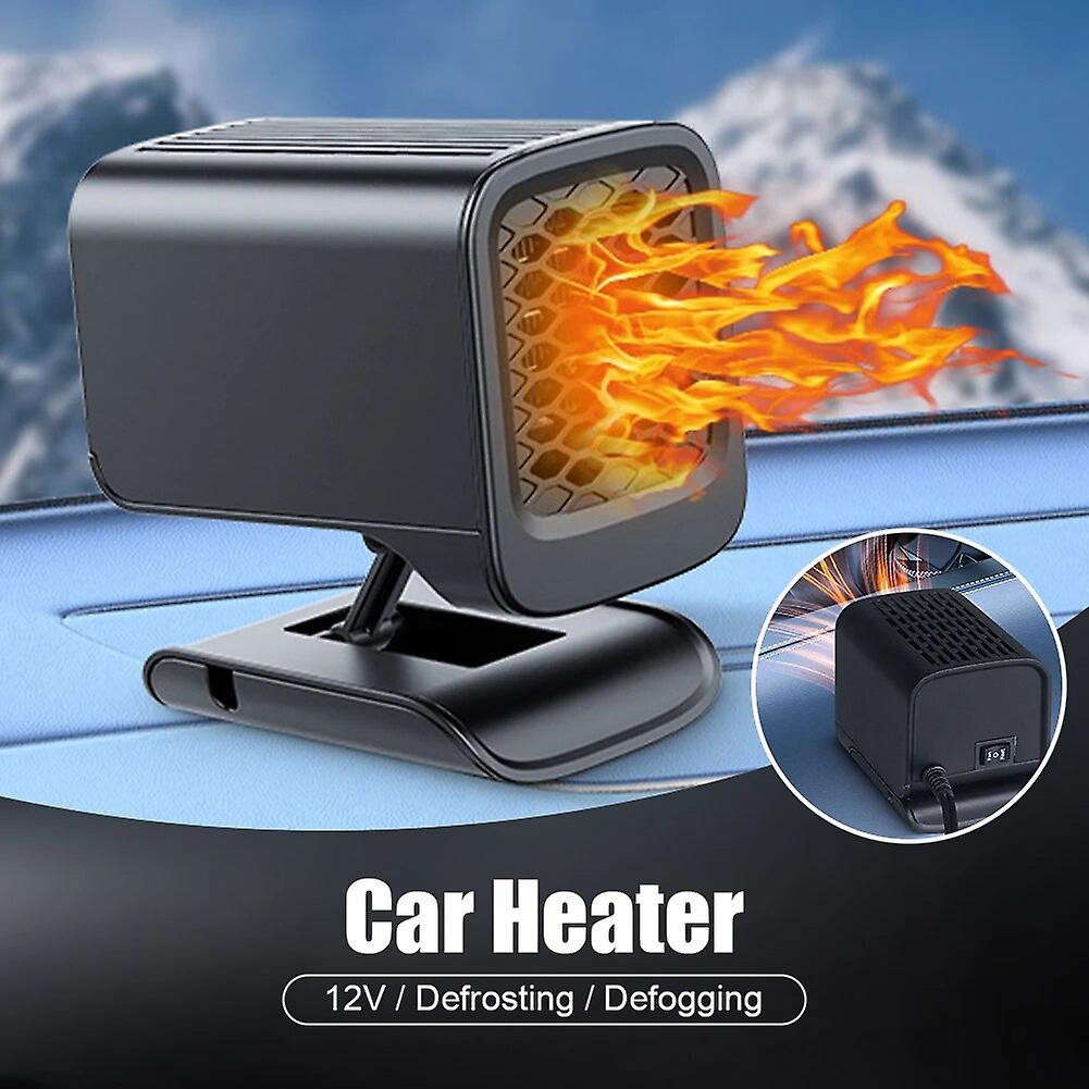 Car Heater 12v Portable Car Heating Fan 2 In 1 Cooling Heating Auto Windshield Window Defroster Car Anti-fog Heater Demister