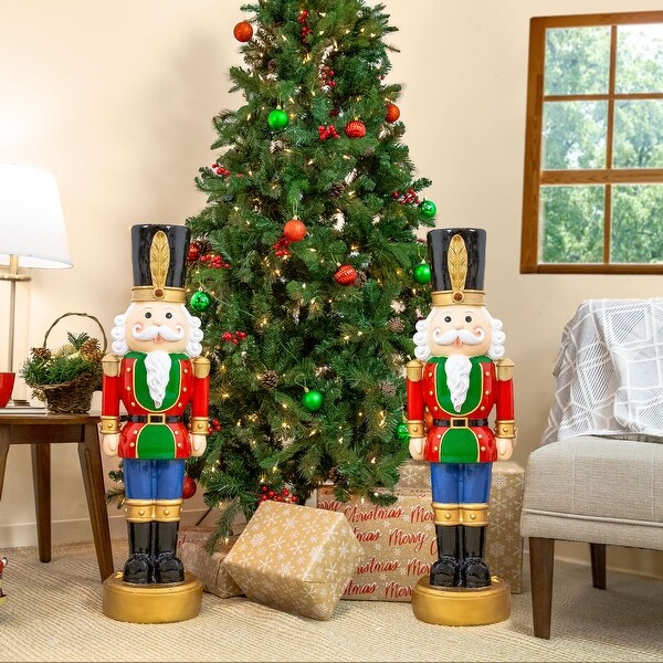 Sunnydaze Tommy the Toy Soldier Christmas Nutcracker Statue