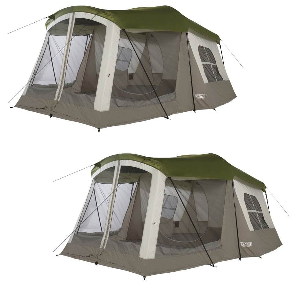 Wenzel Klondike 16 x 11'  8 Person 3 Season Screen Room Camping Tent (2 Pack)