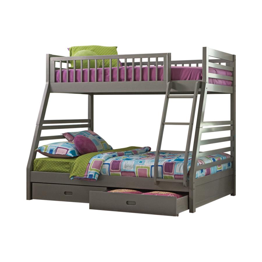 Ashton Twin over Full 2-drawer Bunk Bed - 460181