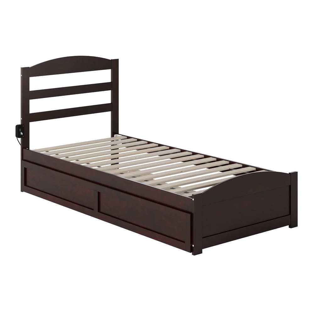 Warren Solid Wood Platform Bed with Footboard