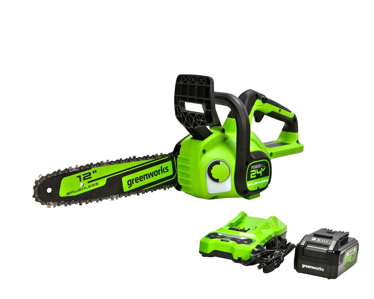 24V 12-Inch Brushless Chainsaw | Greenworks Tools