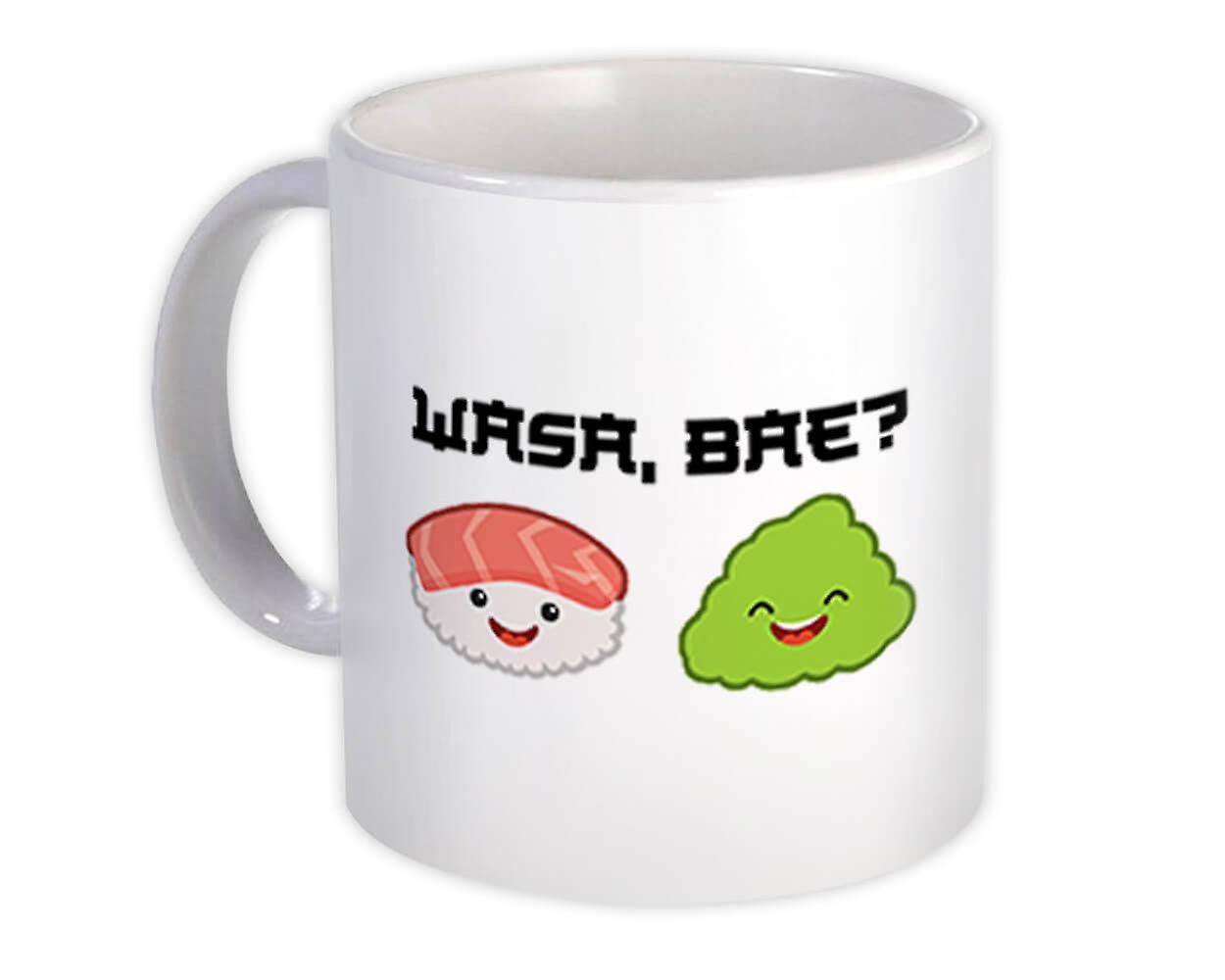 Gift Mug: Wasa Bae Funny Art Print Wasabi