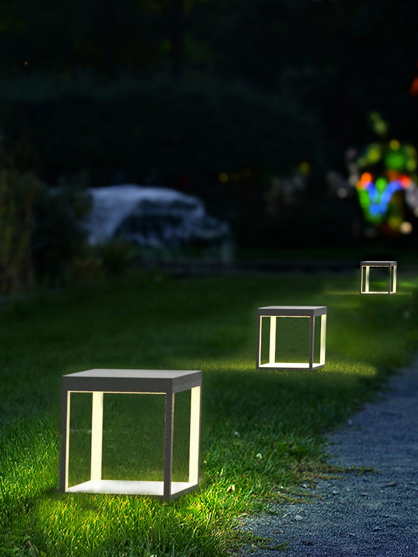 Square Frame Post Outdoor Light