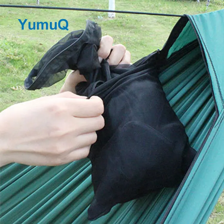 YumuQ Folding Portable Mesh Camping Hanging With Mosquito Cradle Netting Camping Hammock Tent