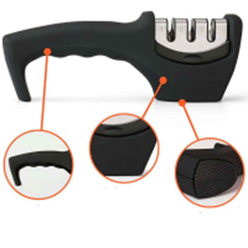 KNIFE SHARPENER Ceramic Tungsten Kitchen Knives Blade Sharpening System Tool