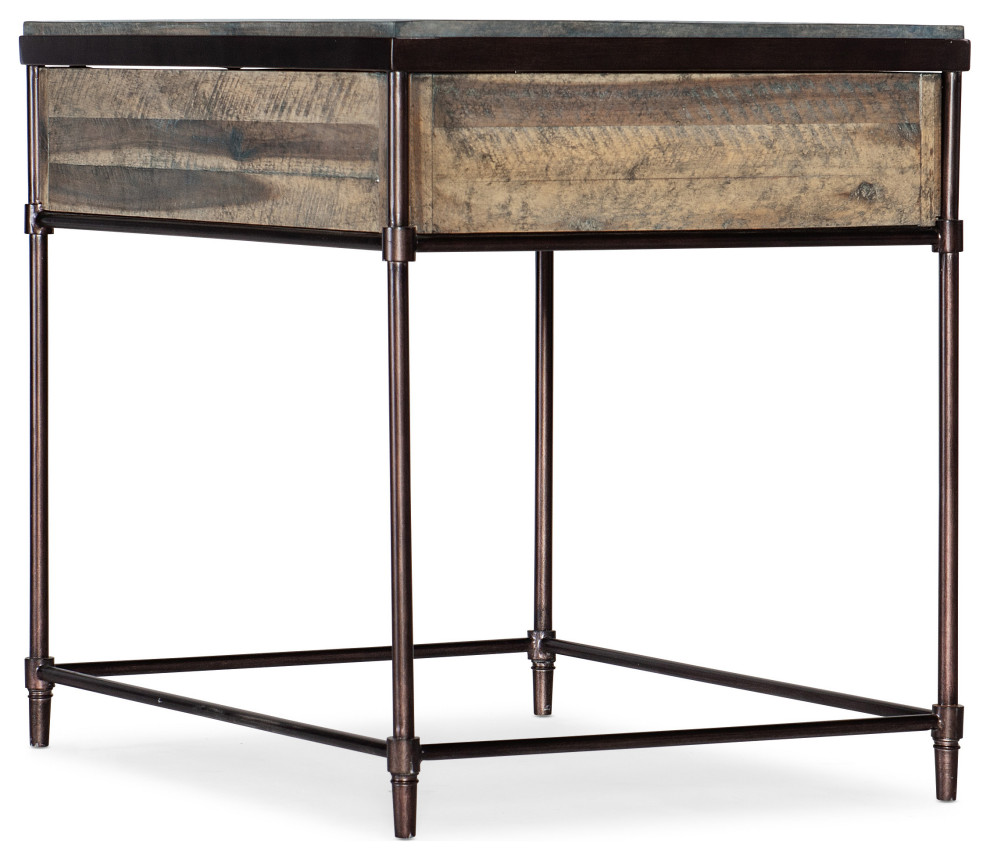 St. Armand Rectangular End Table  Light Natural   Industrial   Side Tables And End Tables   by Buildcom  Houzz