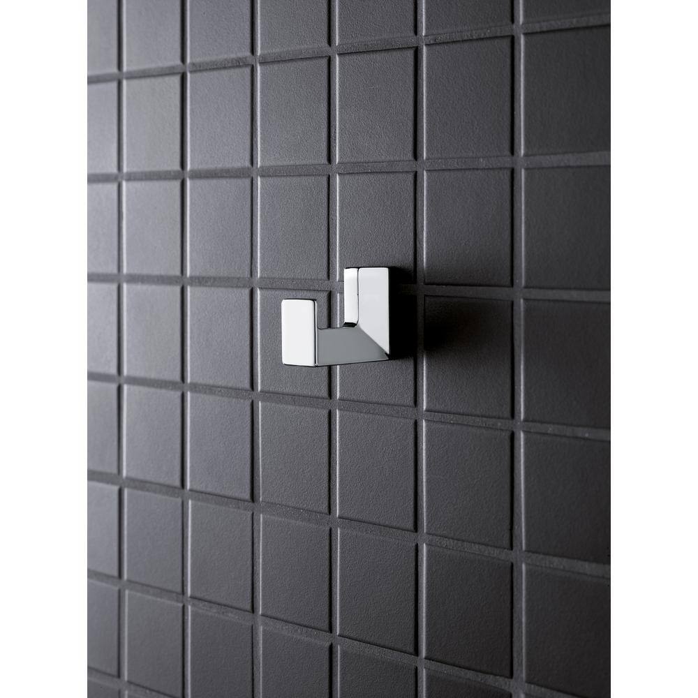 GROHE Selection Cube Wall-Mount Robe Hook in StarLight Chrome 40782000