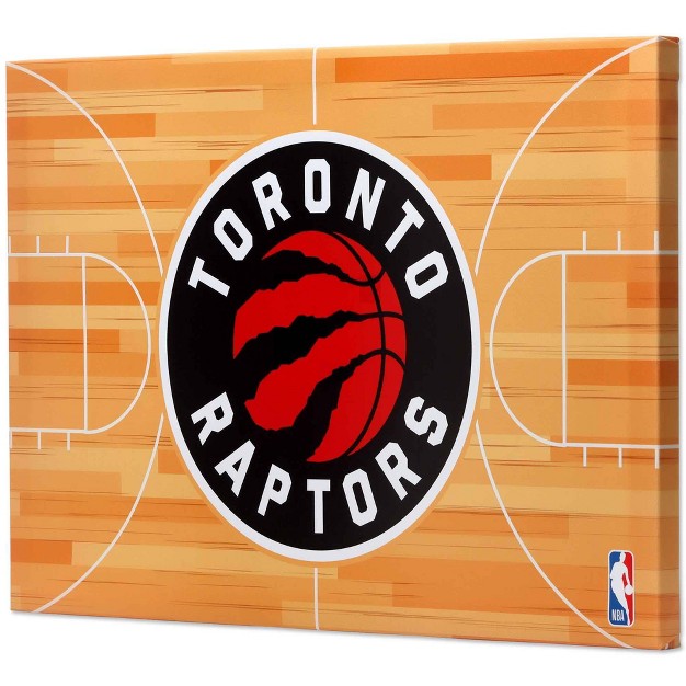 Nba Toronto Raptors Court Canvas Wall Sign