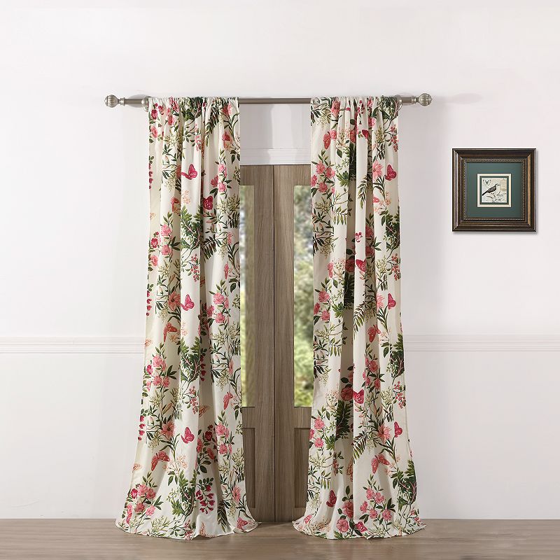 Greenland Home Butterflies Window Curtain Set