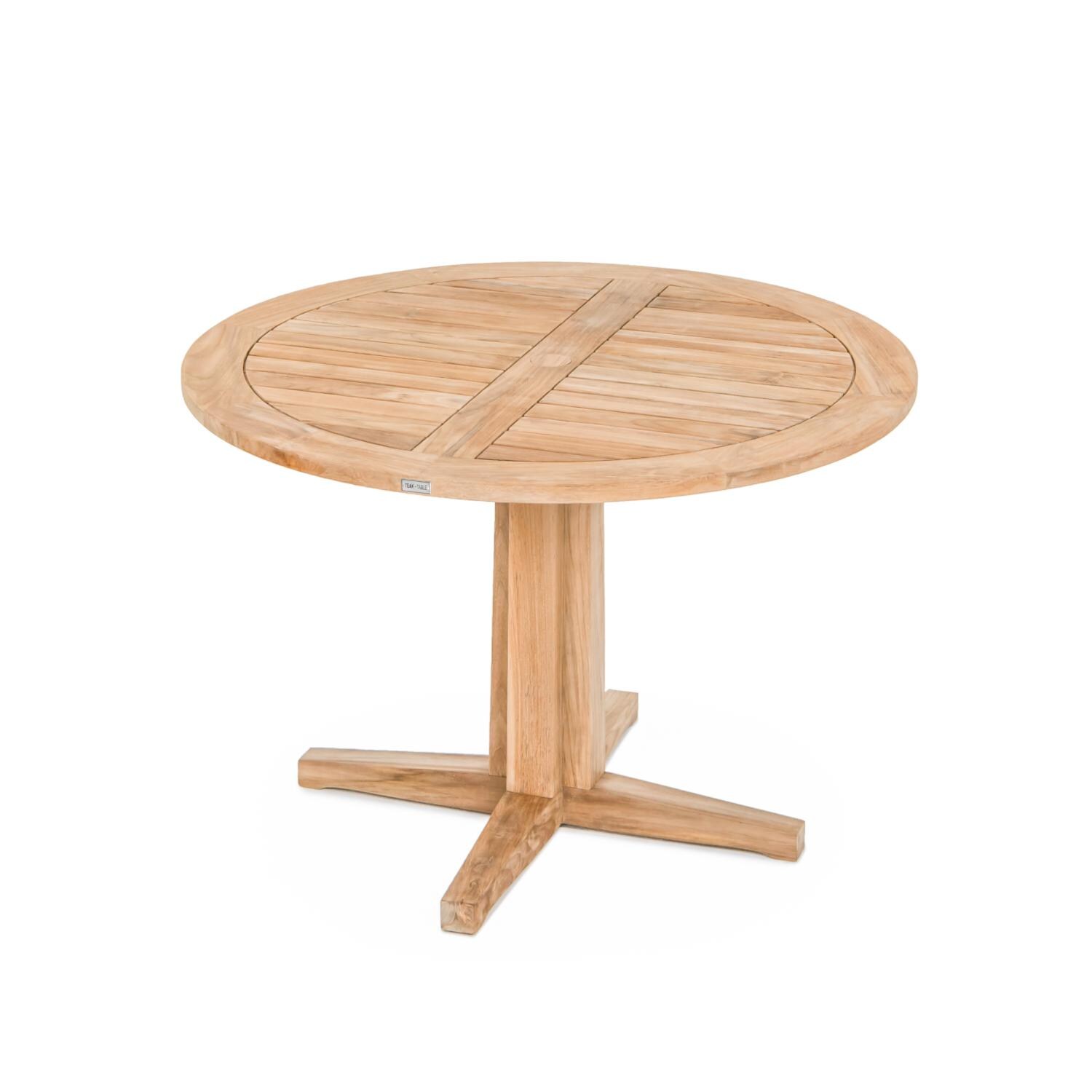 Signature Wistow Lane 42 Inch Round Teak Patio Dining Table