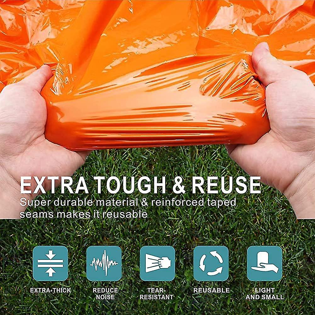 2pcs Emergency Blanket Poncho，emergency Survival Rain Poncho Lightweight Heat