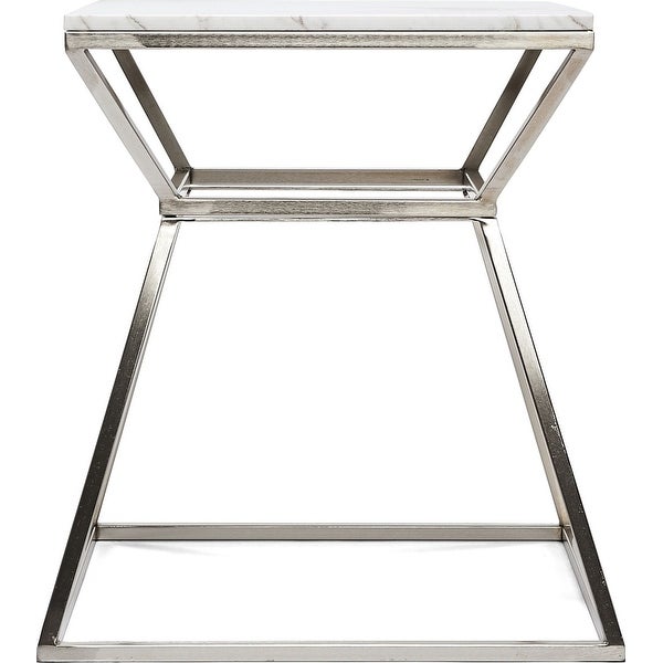 Adore Decor Audrey Marble Side Table