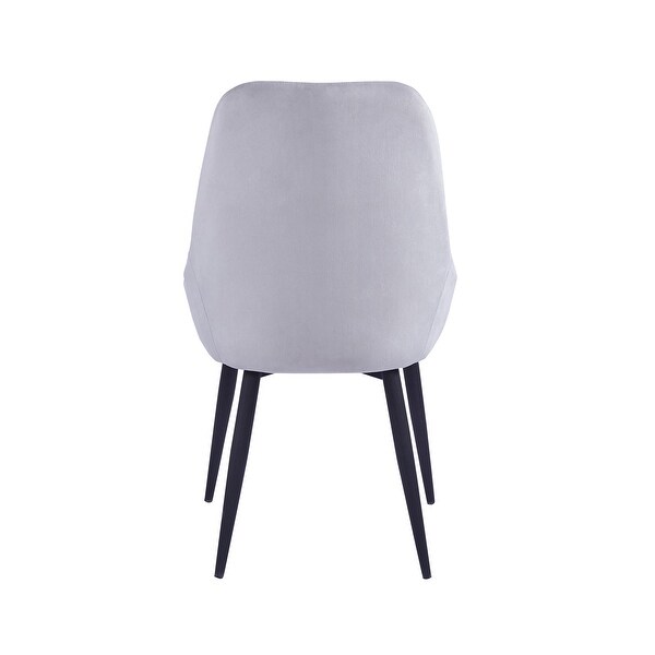 Porthos Home Fern Dining Chairs Set of 2， Velvet Upholstery， Steel Legs