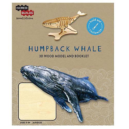 Incredibuilds Animal Collection 3D Wood Model (Whale)