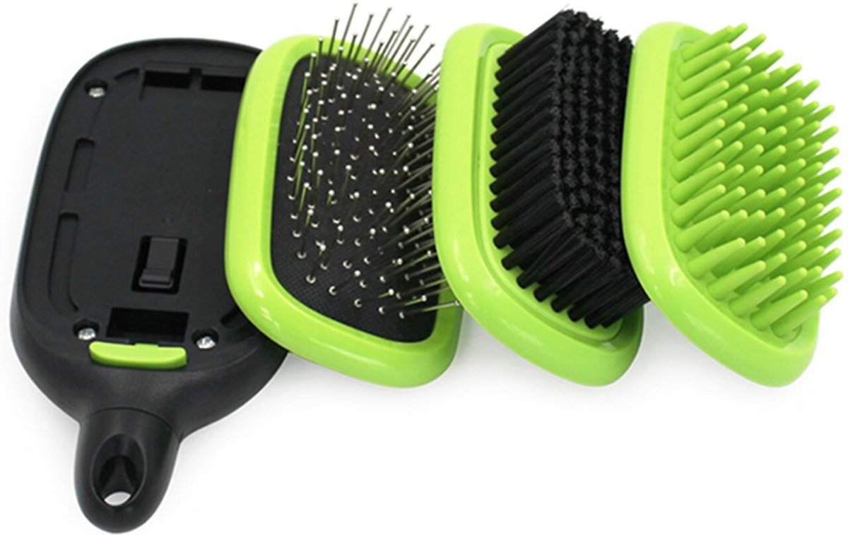 HandH Pets Multi-Functional Dog and Cat Grooming Brush Kit