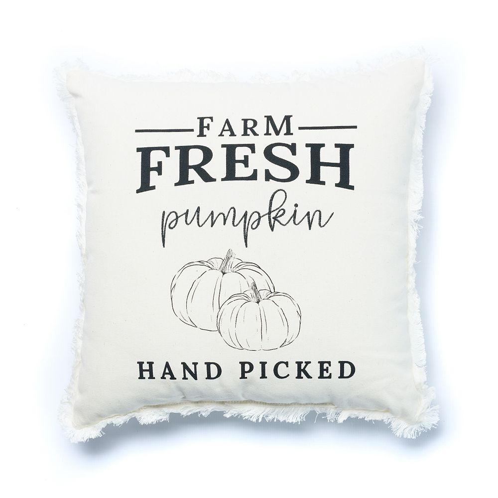 Tempo Home Farm Fresh Pumpkins Toss Throw Pillow