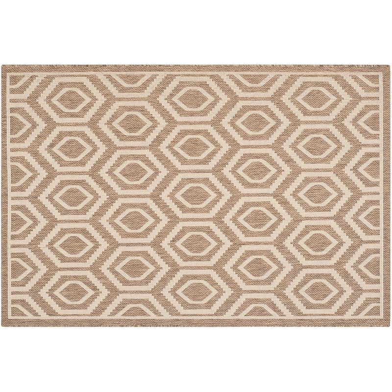 Safavieh Courtyard Tribal Geometric Indoor Outdoor Rug