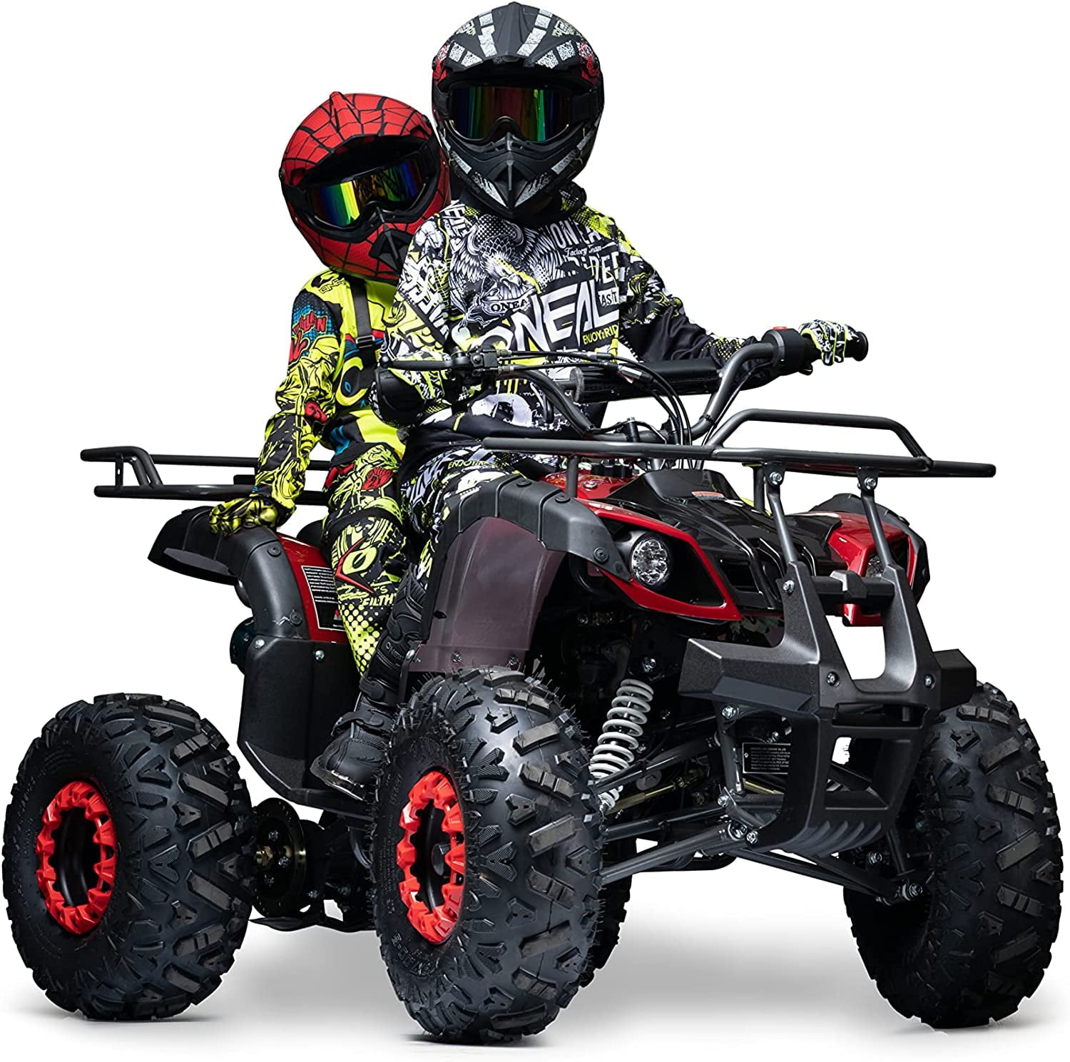 Seangles GAS 125cc ATV Quad 4 Wheeler for Adults and Kids Four Wheelers with Off-Road Tires (Blue)