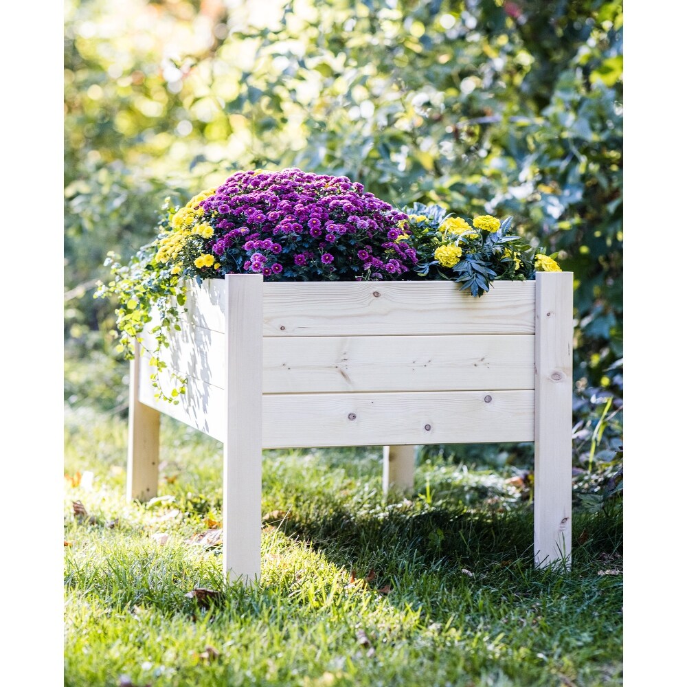 Zylina Raised Garden Planter Collection   Large   38 x 24 x 22