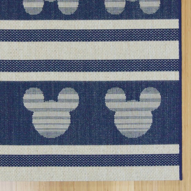 Mickey Mouse Stripes Outdoor Rug