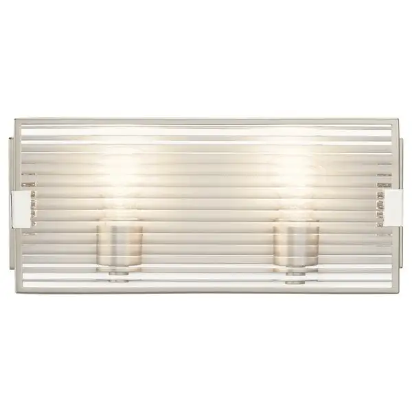 Kichler Lighting Logan 2-Light Vanity Light Satin Nickel