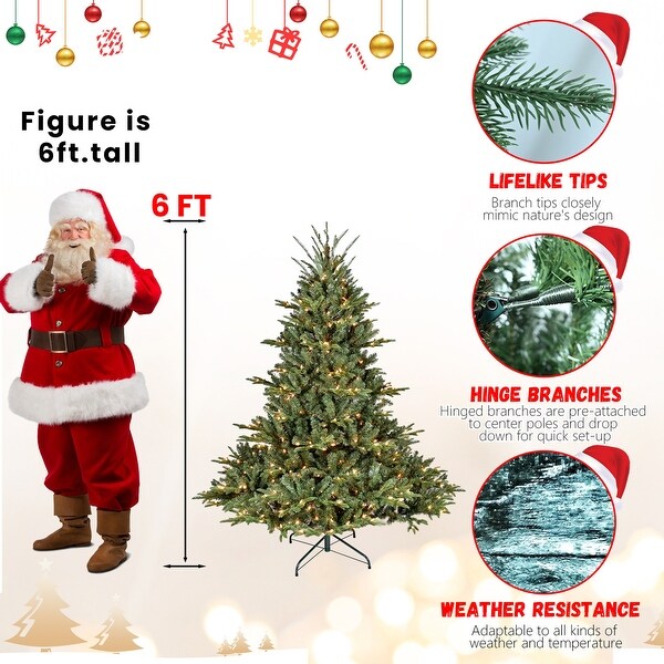 PE/PVC Mixed Automatic Green Christmas Tree