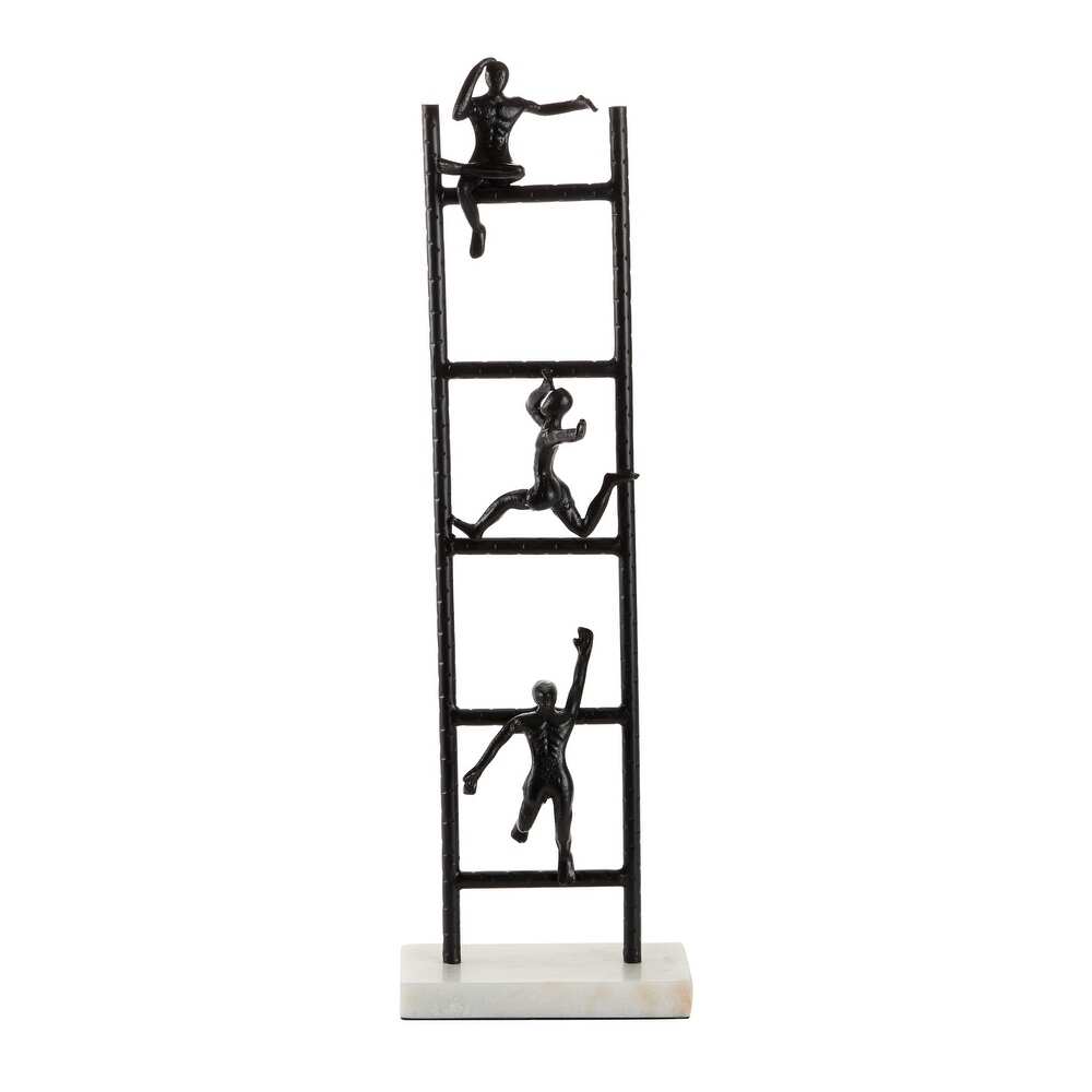 Black Iron Contemporary Sculpture Geometric 27 x 5 x 9   5 x 9 x 27