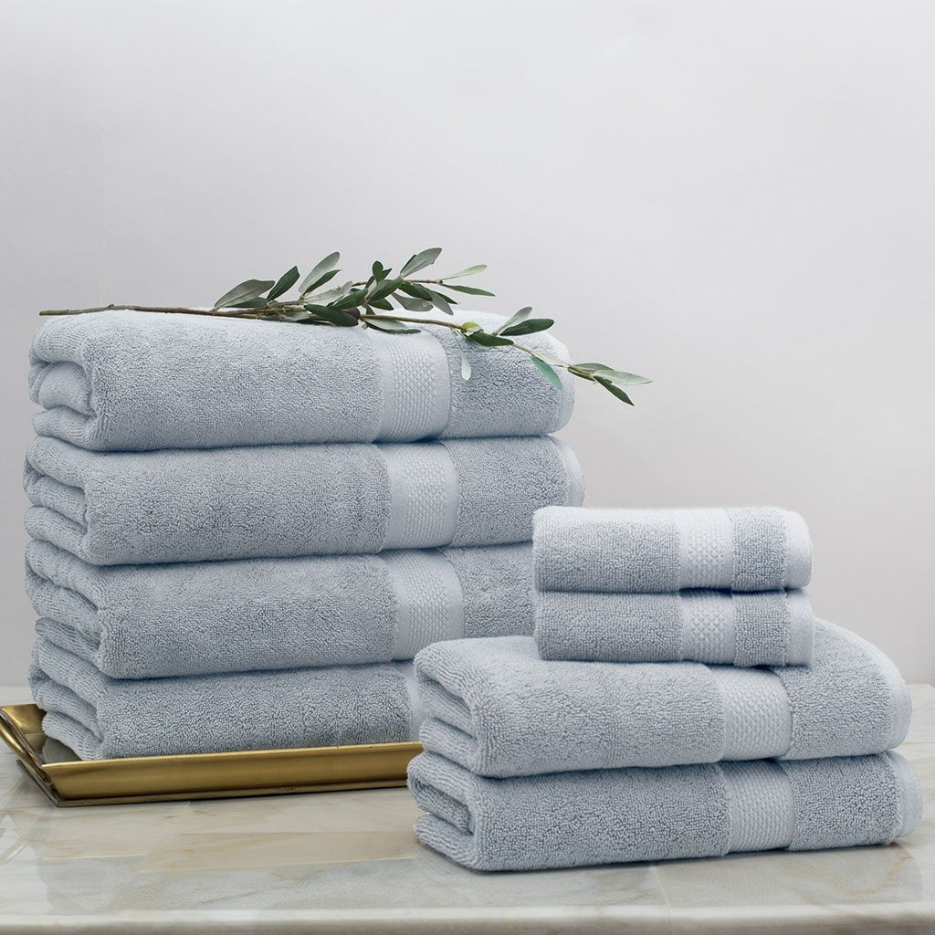 Classic Blue Towel Spa Bundle (2 Wash + 2 Hand + 4 Bath Towels)