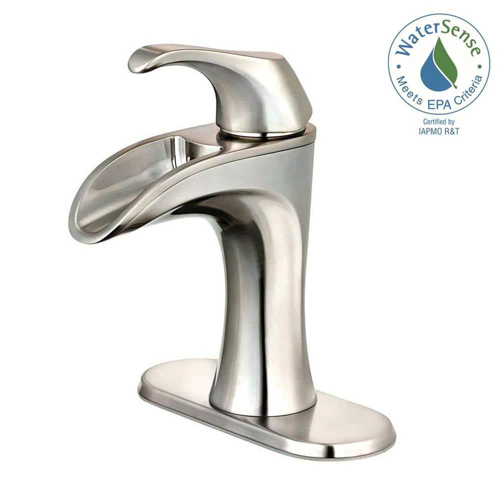 Pfister Brea 4 in Centerset SingleHandle Bathroom Faucet in Brushed Nickel