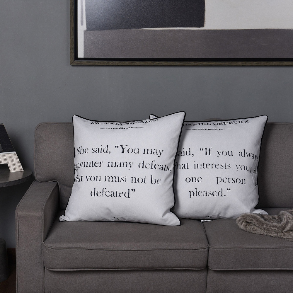 Dann Foley   Double Sided Quote Pillow