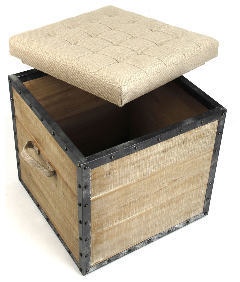 Faye Stool   Industrial   Footstools And Ottomans   by HedgeApple  Houzz