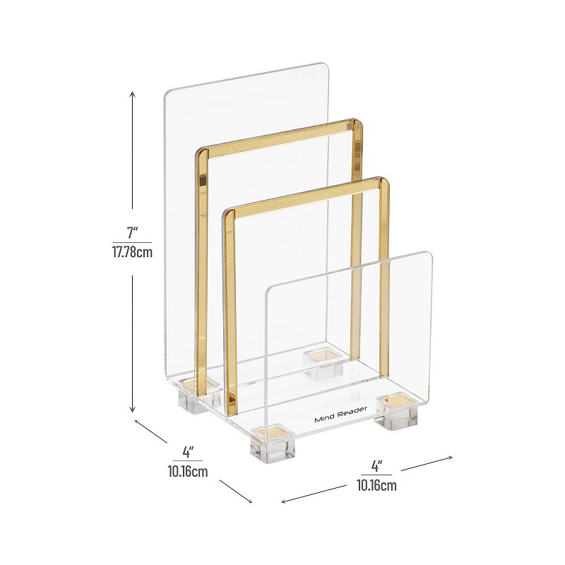 Mind Reader Cosmopolitan Collection 3-Tier Mail Sorter