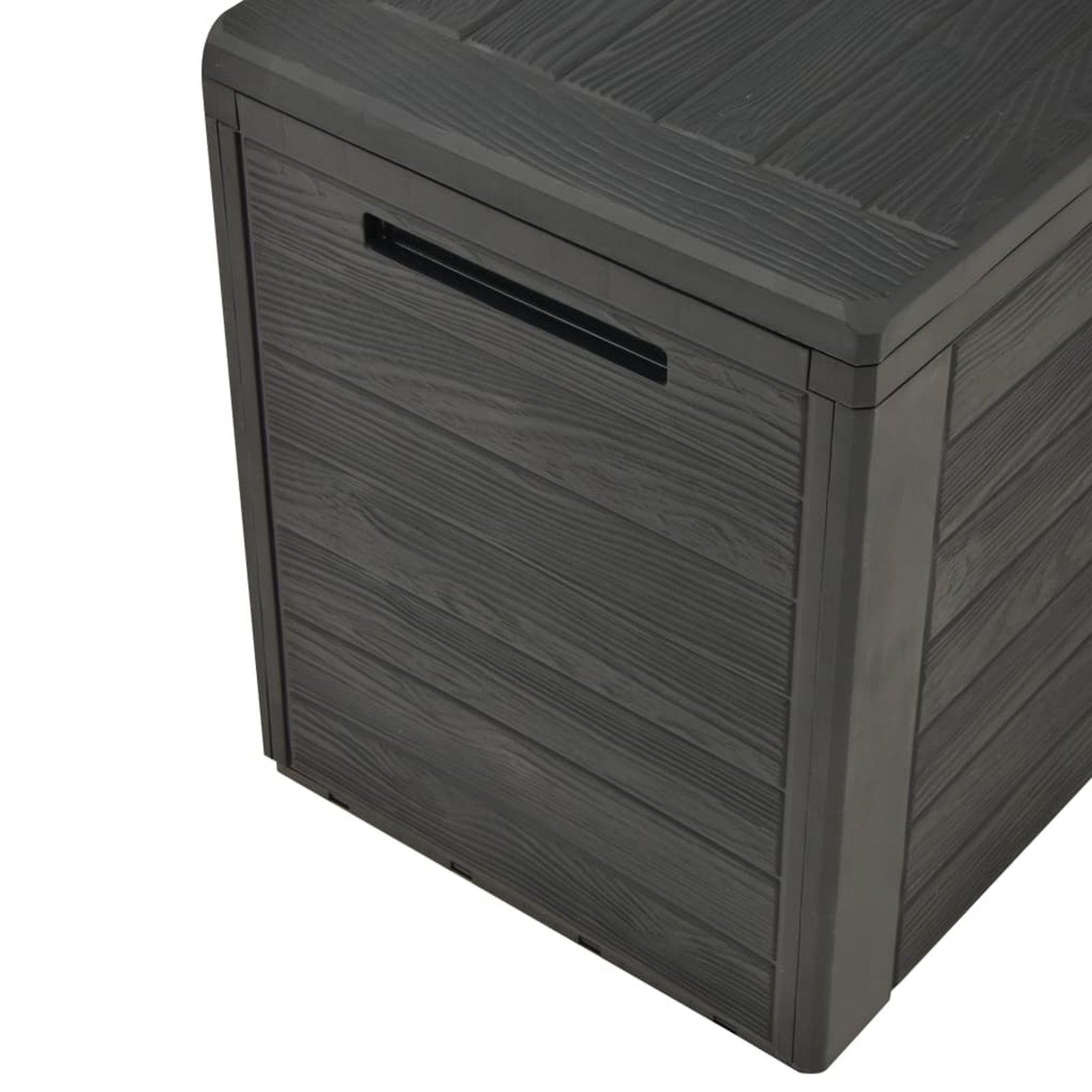 Patio Storage Box Anthracite Organization and Storage for Patio Furniture, Outdoor Cushions, Garden Tools and Pool Toys 38.7"x17.3"x21.7"