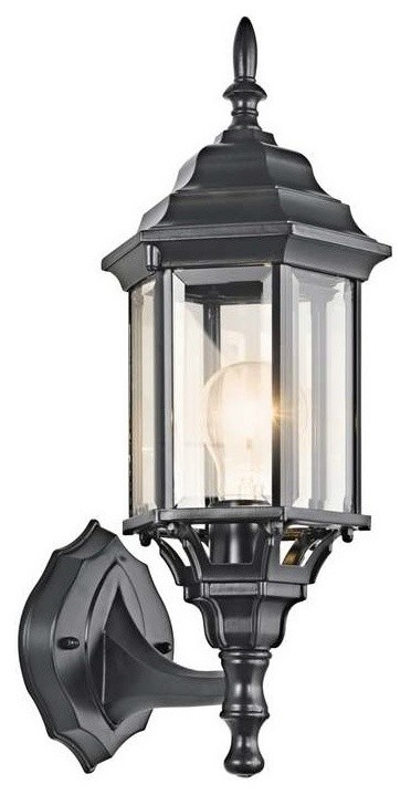 Chesapeake 1 Light Outdoor Wall Mount  Black   Traditional   Outdoor Wall Lights And Sconces   by 1STOPlighting  Houzz