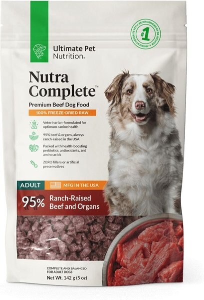 Ultimate Pet Nutrition Nutra Complete Beef Freeze Dog Dry Food