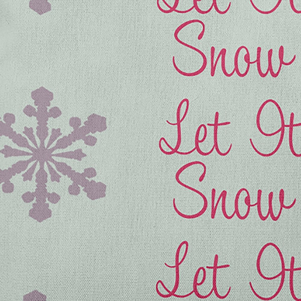 Let It Snow Indoor/Outdoor Throw Pillow