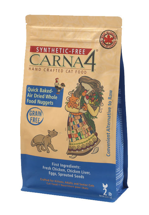 Carna4 Quick Baked Air Dried Grain Free Chicken Dry Cat Food