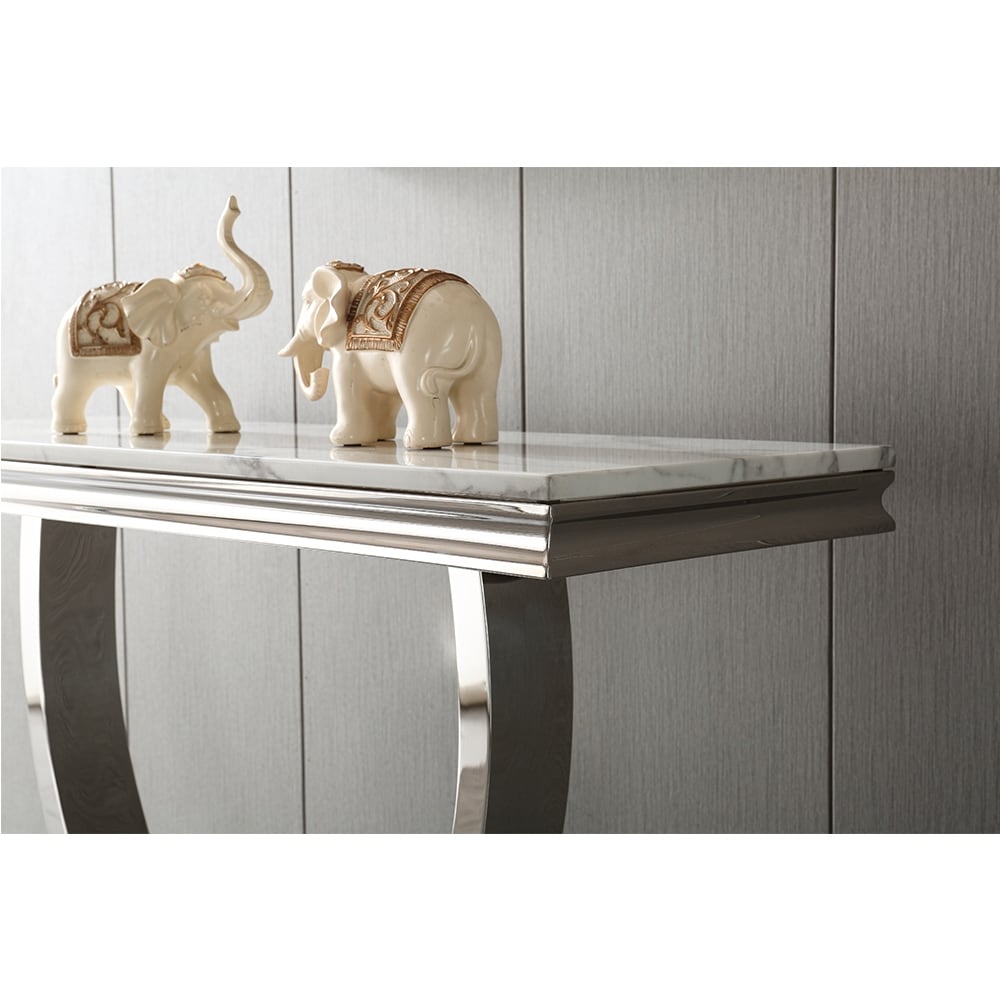 Modern Rectangular Marble Console Table