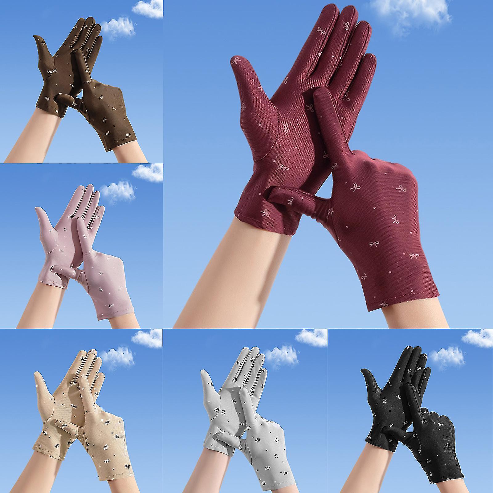 Women Driving Riding Mitten Sunscreen Gloves Ultra-thin Gloves For Riding